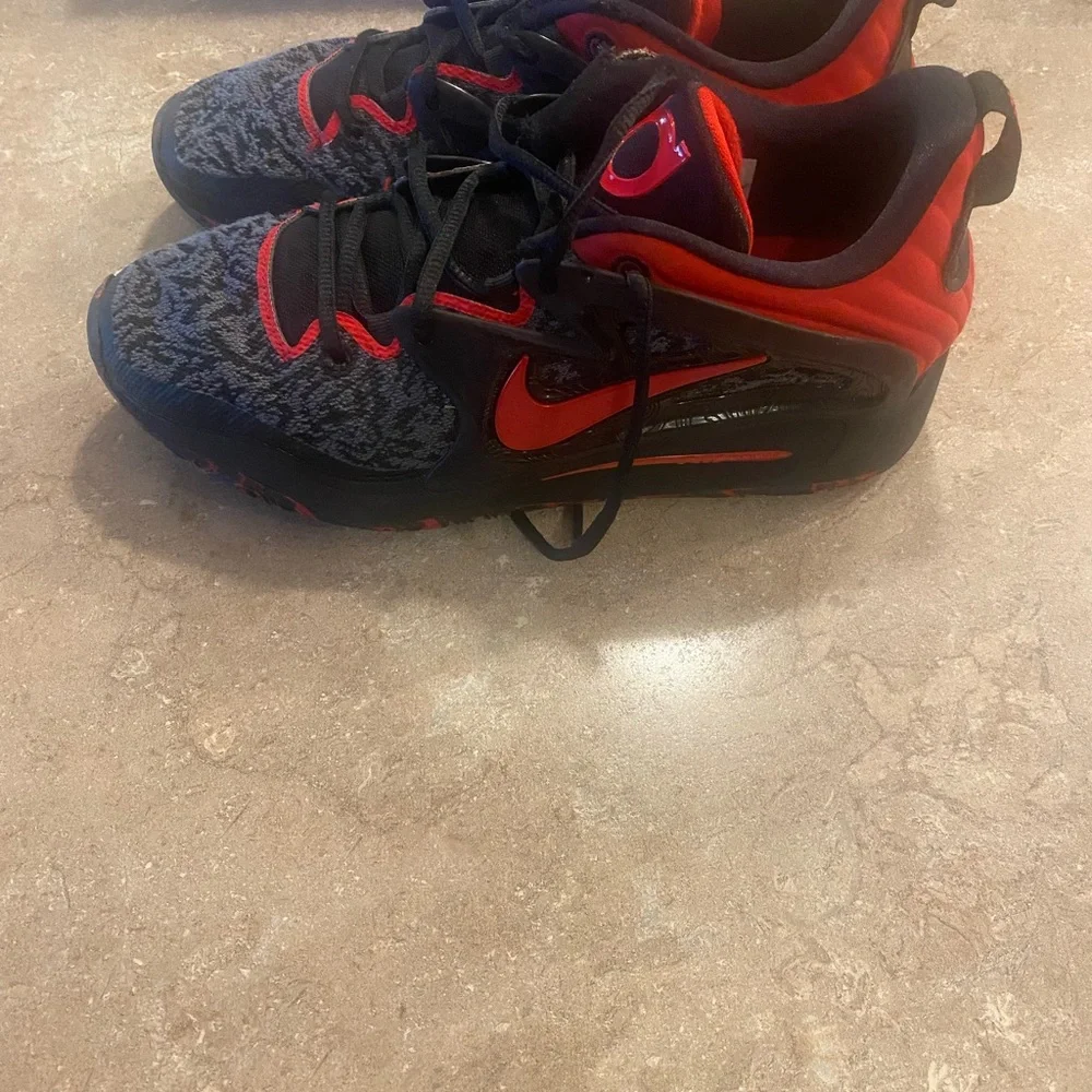 Nike KD Athletic Shoes in Black and Red